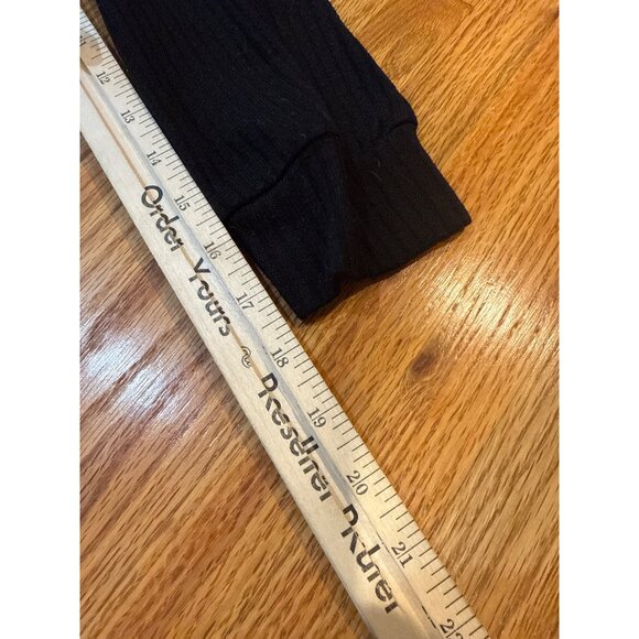 Shein Womens Raglan Long Sleeve Gray & Black Top Size L - Picture 3 of 6